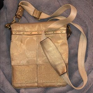 Gold Coach Crossbody